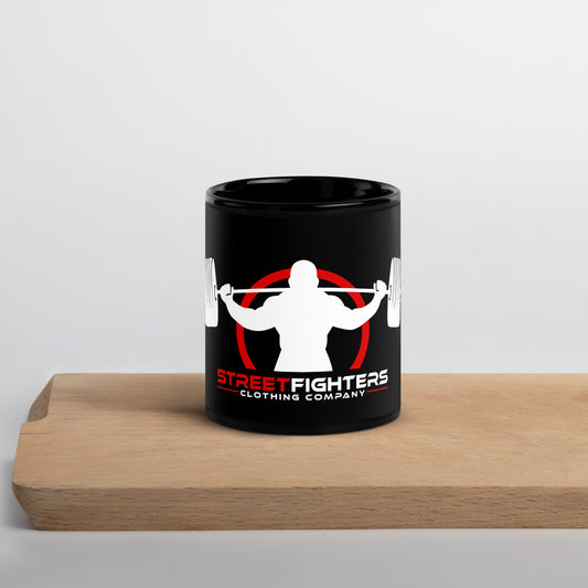 "STREETFIGHTERS" logo Black Glossy Mug