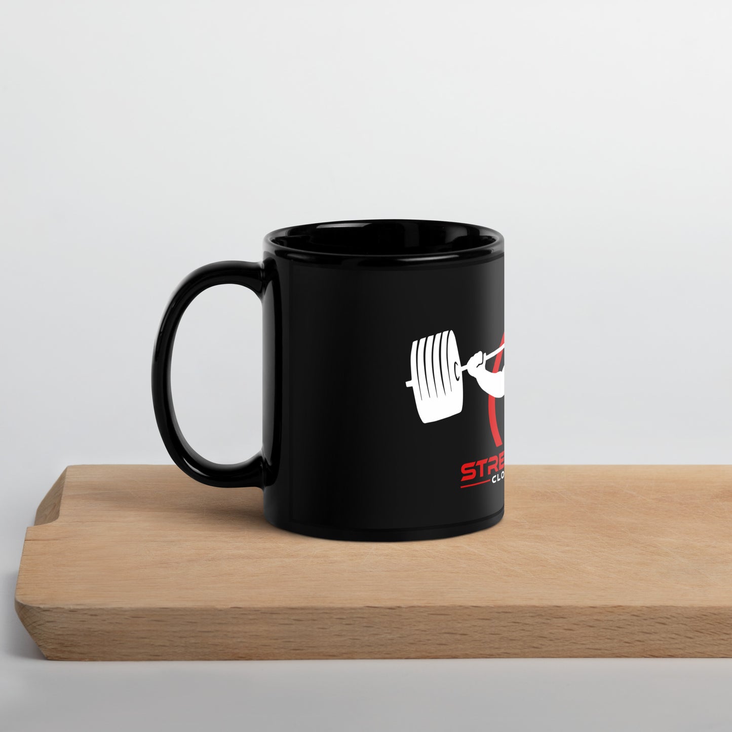 "STREETFIGHTERS" logo Black Glossy Mug