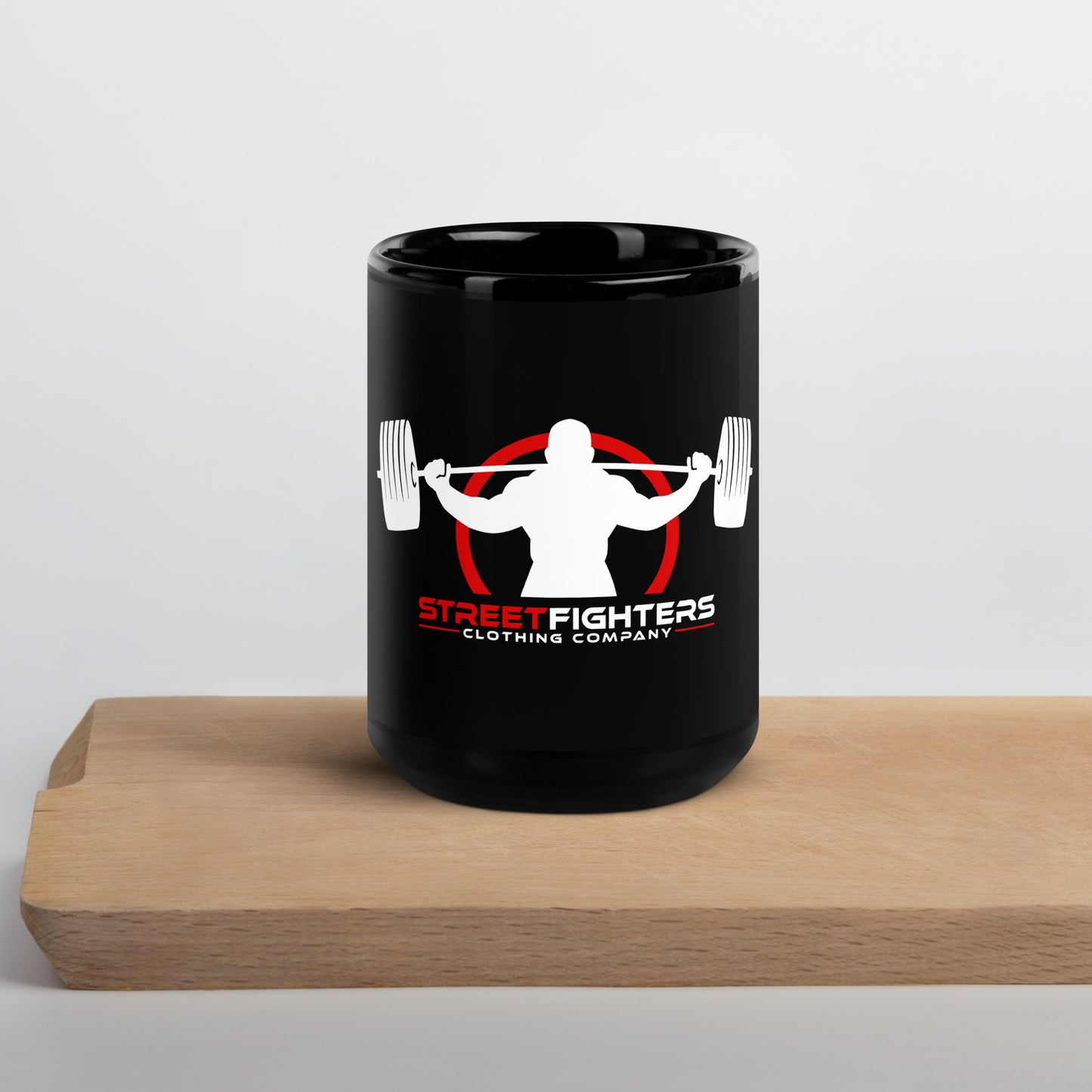 "STREETFIGHTERS" logo Black Glossy Mug