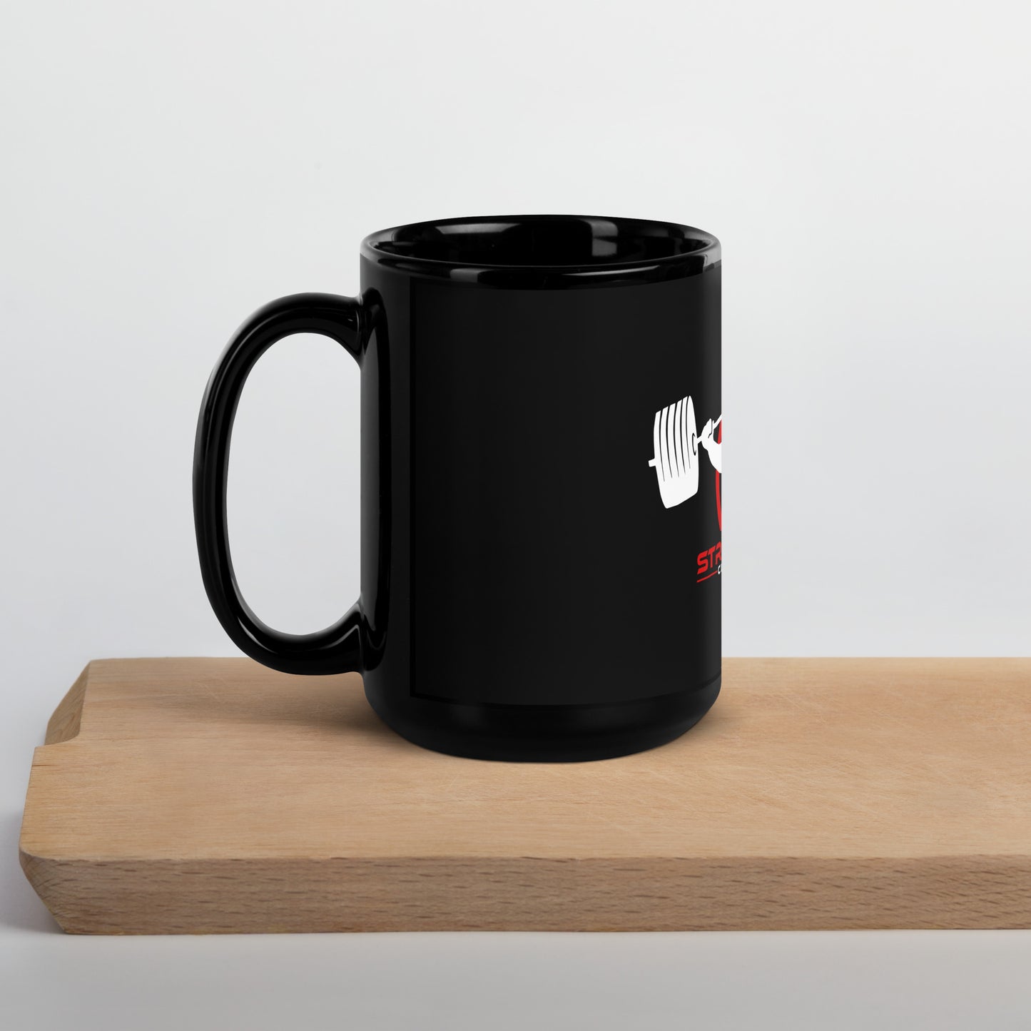 "STREETFIGHTERS" logo Black Glossy Mug