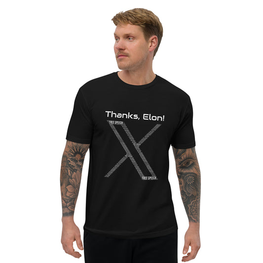 "Thanks, Elon! The 'X' Free Speech Tee" #1 Short Sleeve T-shirt