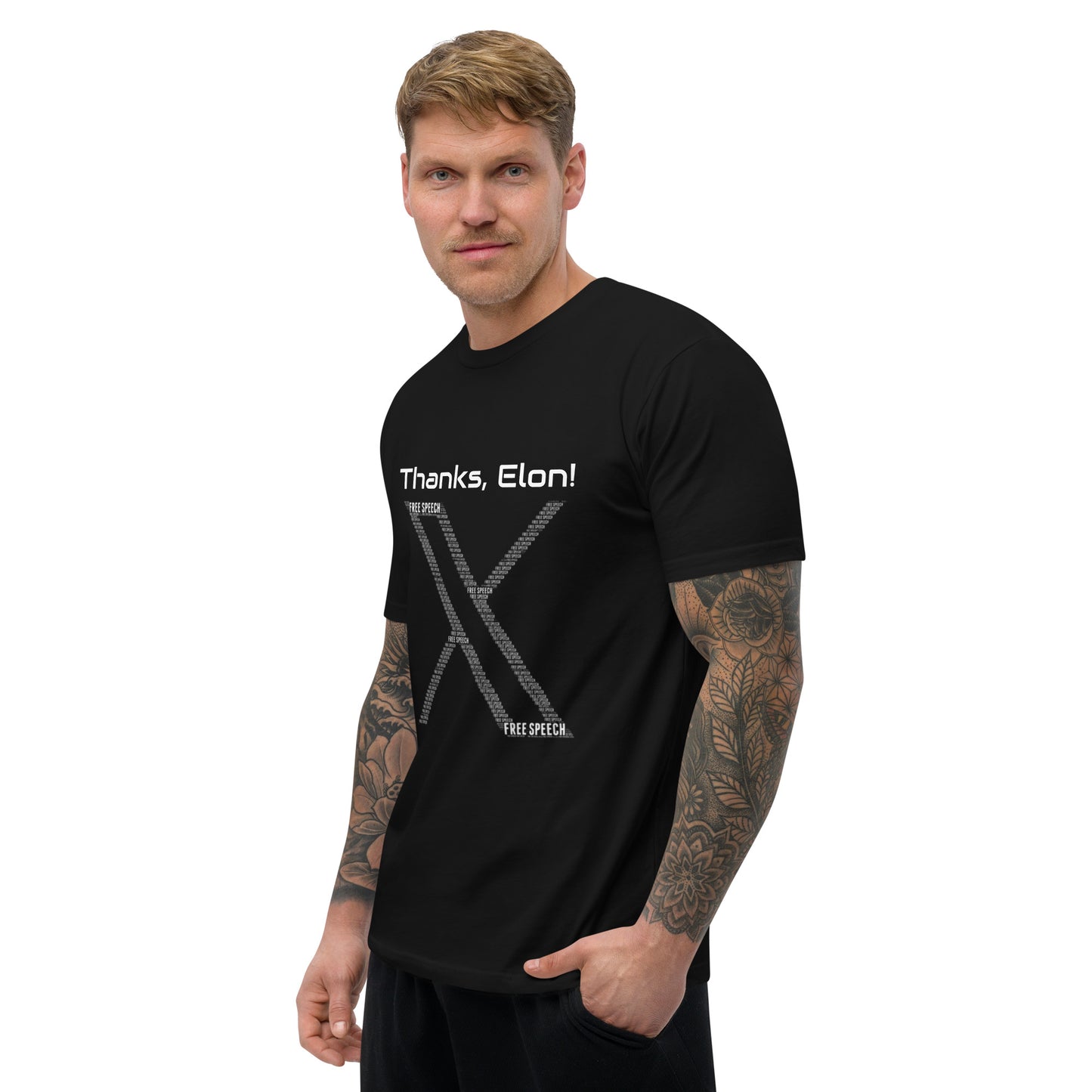 "Thanks, Elon! The 'X' Free Speech Tee" #1 Short Sleeve T-shirt