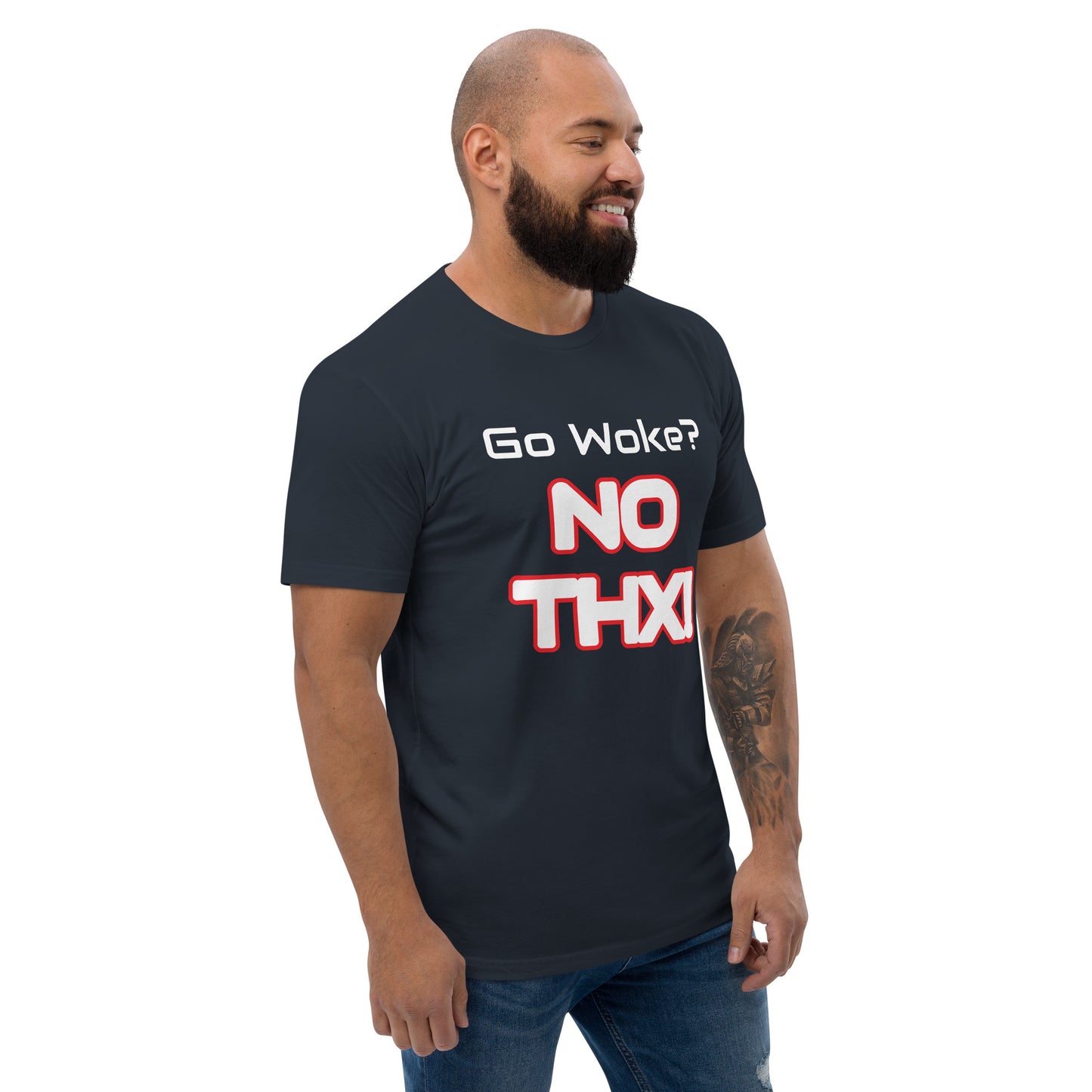 "Go Woke? No THX!" Short Sleeve T-shirt