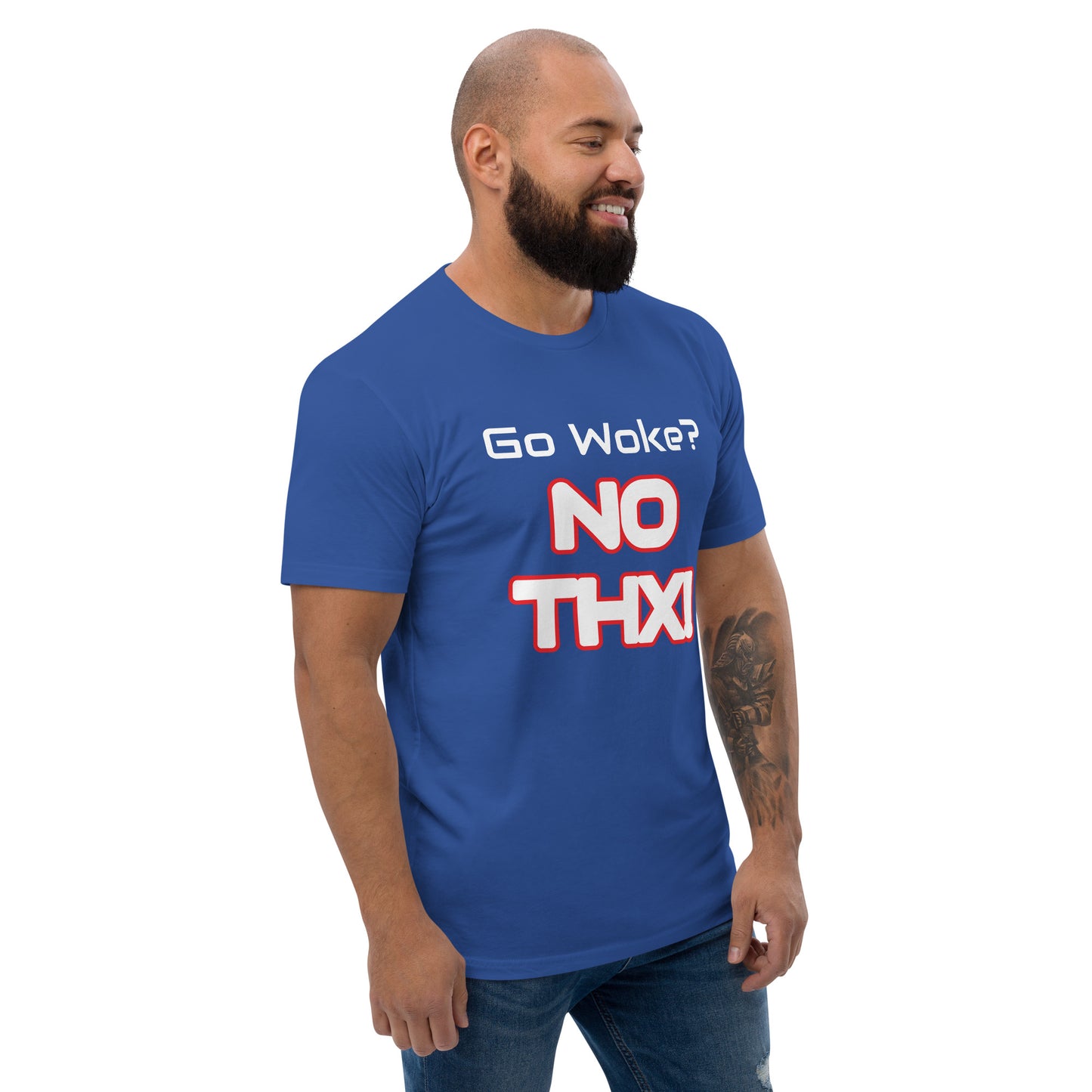 "Go Woke? No THX!" Short Sleeve T-shirt