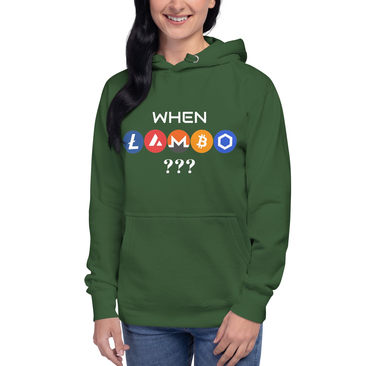 WHEN LAMBO? Unisex Hoodie for all crypto lovers