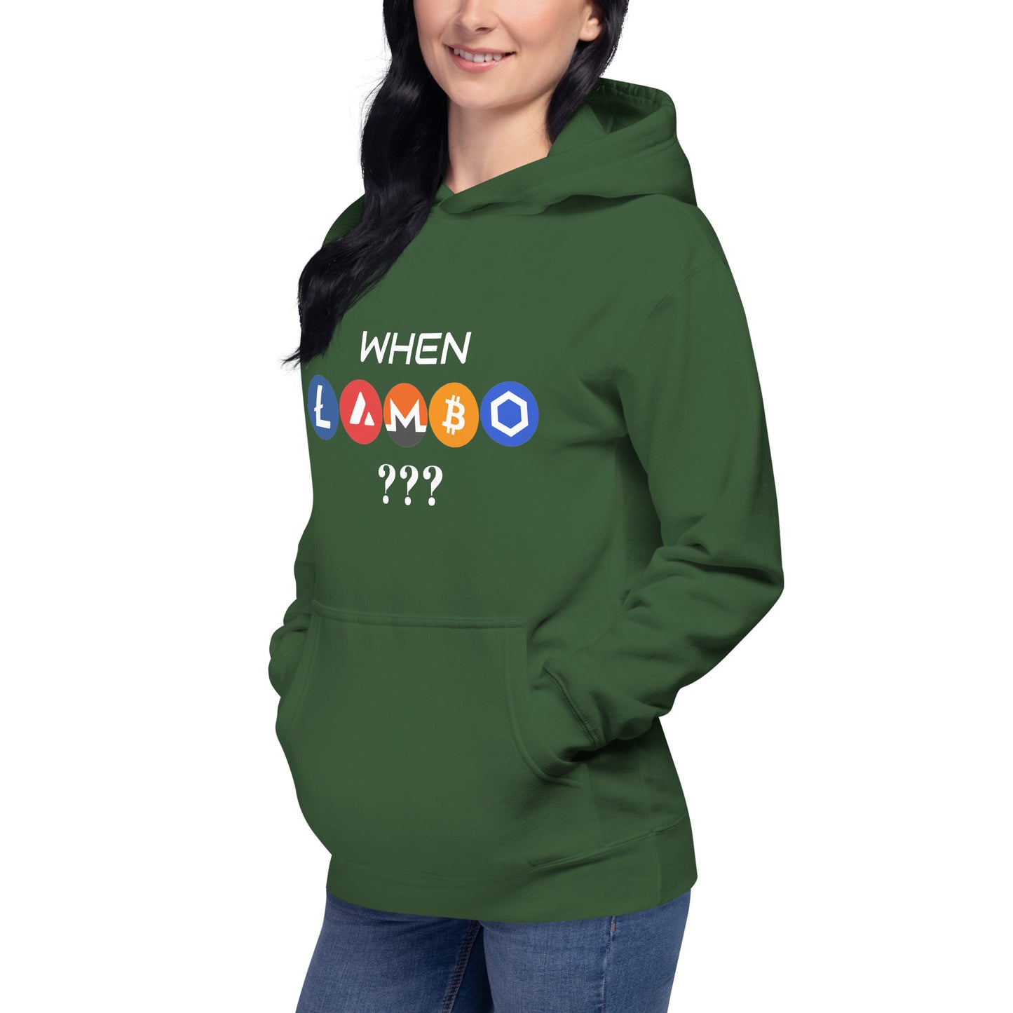 WHEN LAMBO? Unisex Hoodie for all crypto lovers