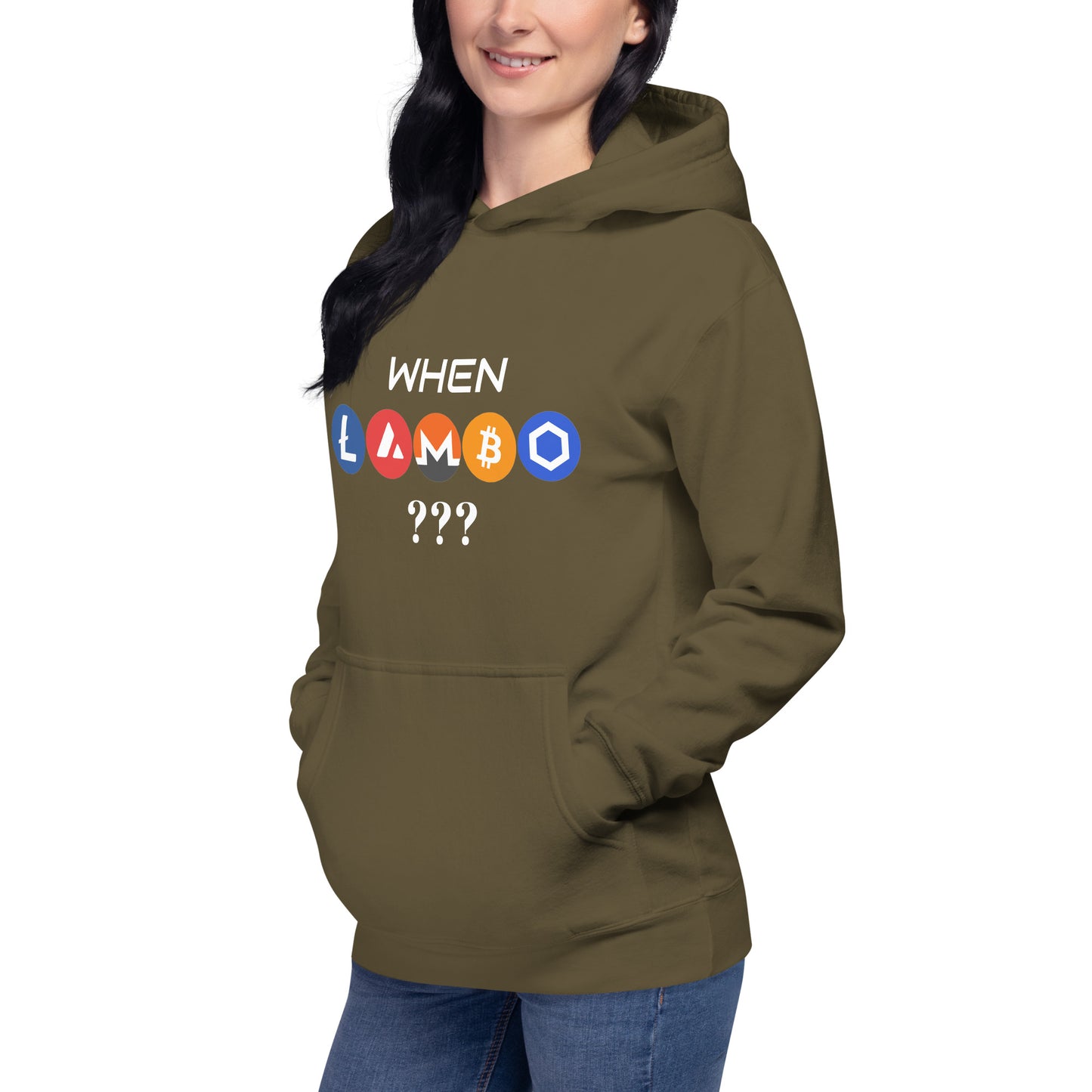 WHEN LAMBO? Unisex Hoodie for all crypto lovers