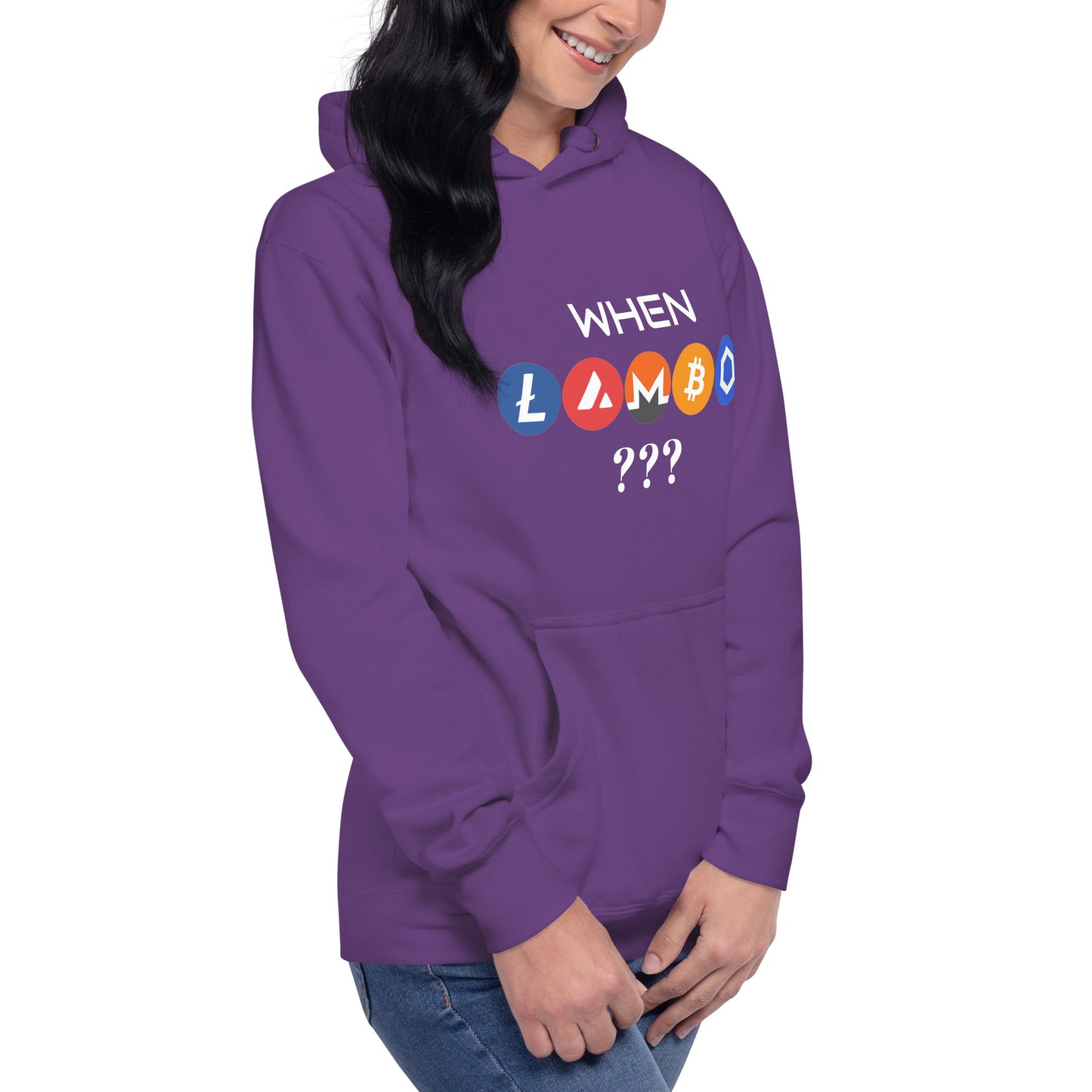 WHEN LAMBO? Unisex Hoodie for all crypto lovers