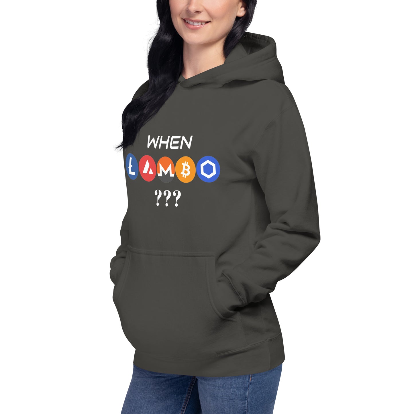 WHEN LAMBO? Unisex Hoodie for all crypto lovers