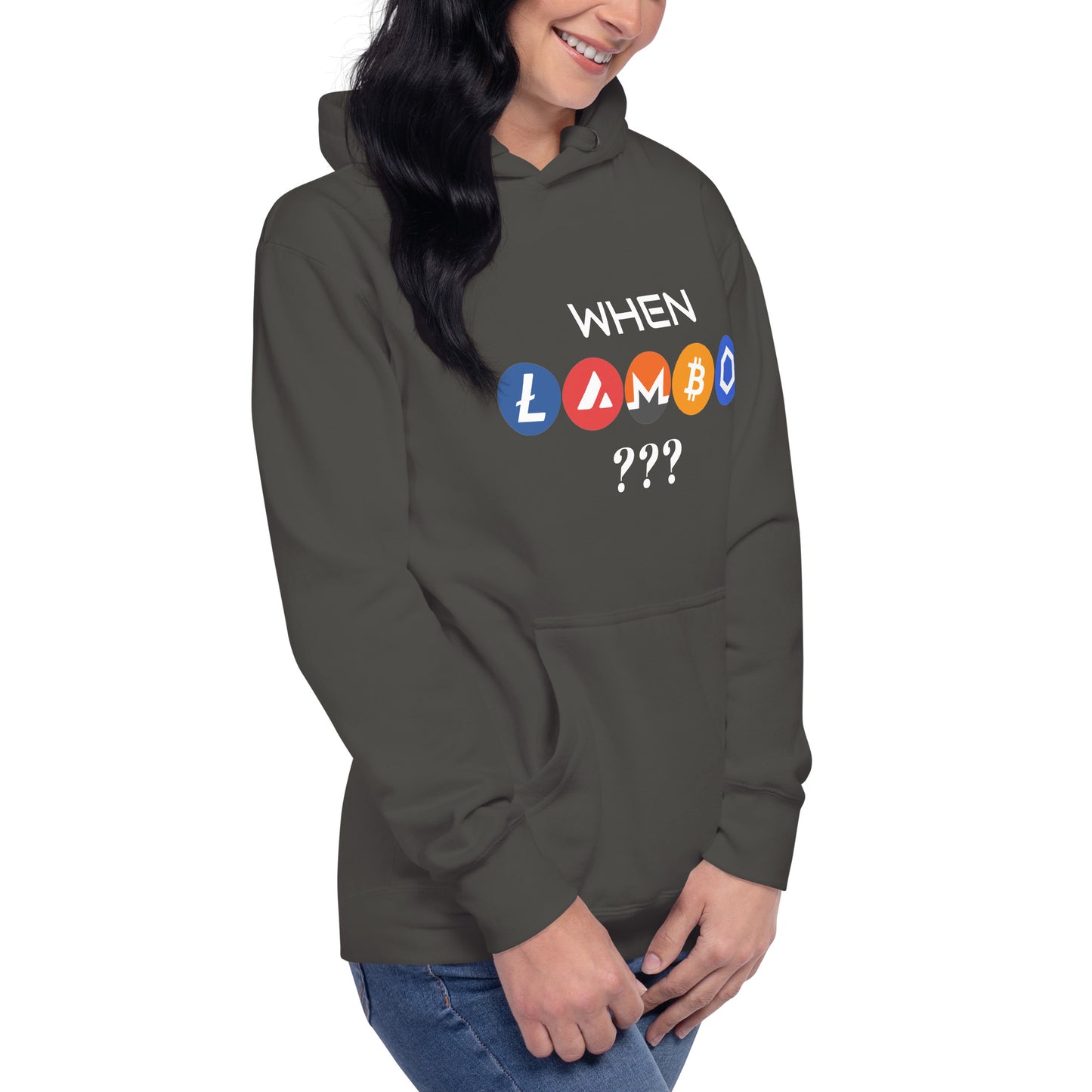 WHEN LAMBO? Unisex Hoodie for all crypto lovers