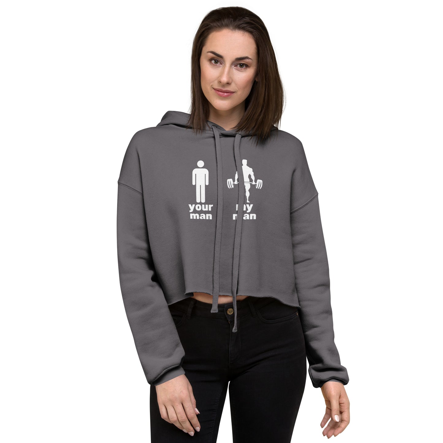 "Your Man, My Man" Crop Hoodie