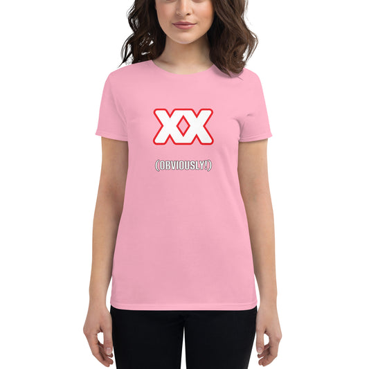 "XX Obviously" Women's short sleeve t-shirt